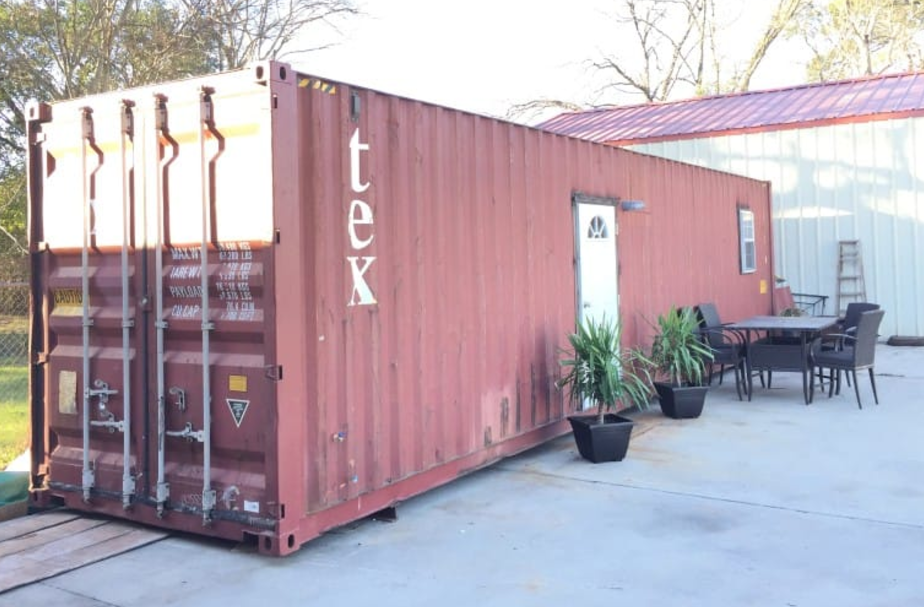 From the outside it looks like any old shipping container, but wait until you see the inside! Wow!