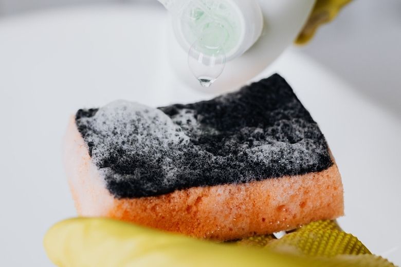 Here are a couple of ways you can clean a used scouring pad
