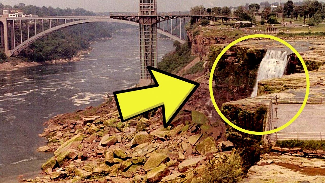 Incredible discovery after the draining of Niagara Falls in 1969