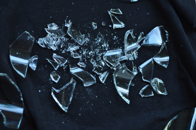 Learn how to safely clean up broken glass