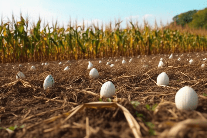 Farmer finds hundreds of strange eggs in his crops - but when they hatch,  he bursts into tears -