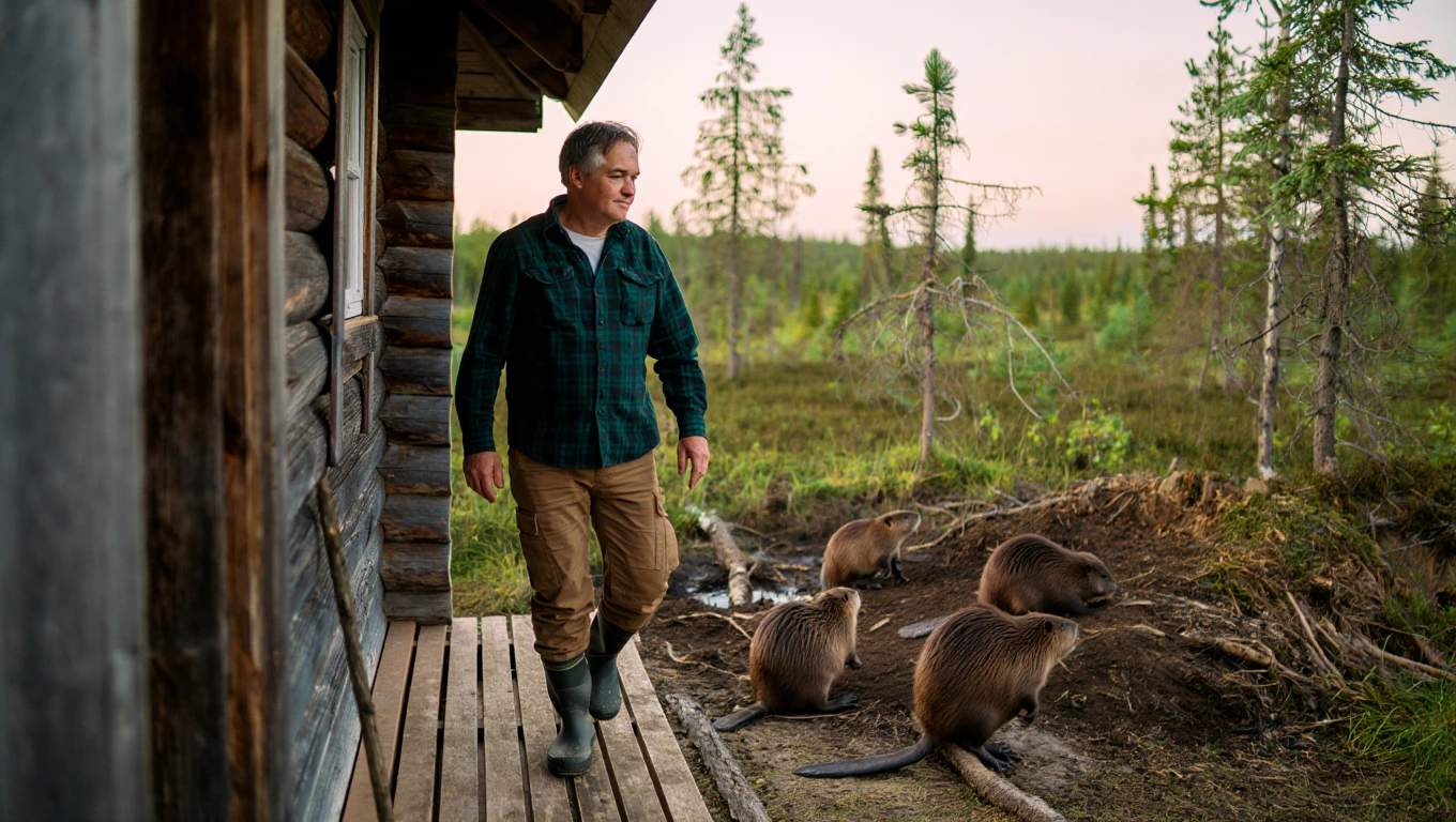 Beavers Surrounds Cabin What They Build Leaves Owner Speechless
